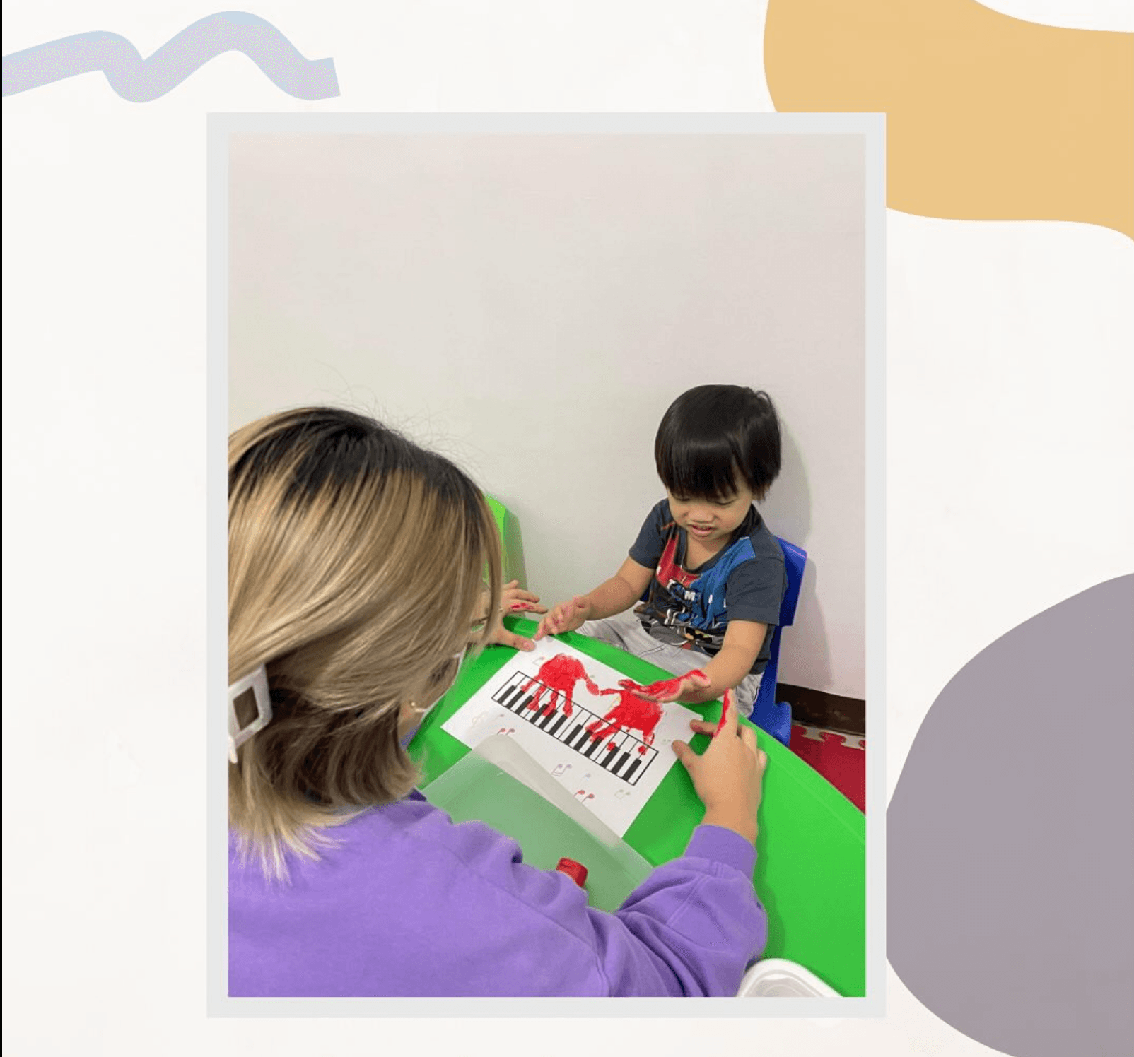 Therapist in 1-on-1 session with toddler using flashcards